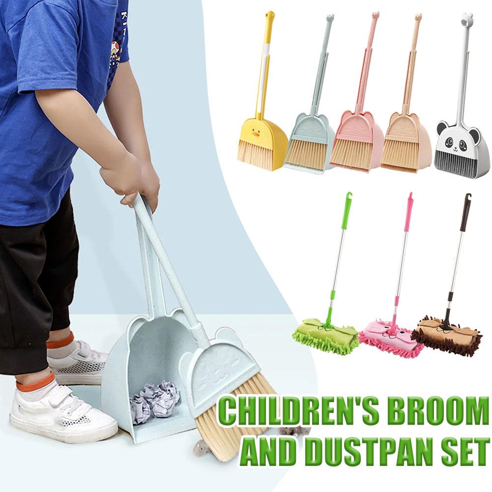 Kids Outdoor Broom - Kids Stretchable Floor Cleaning Tools Mop