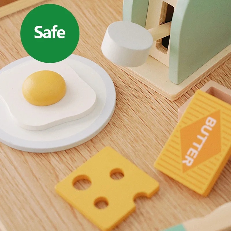 Wooden Simulation Toaster Toy  - огляд і ціна Kids Outdoor Kitchen Accessories